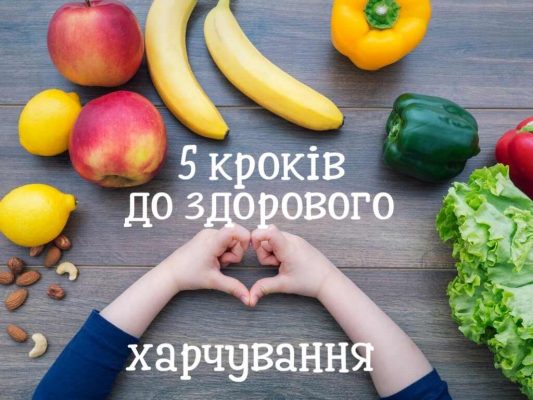 Зображення "5 Кроків до Здорового Харчування"!